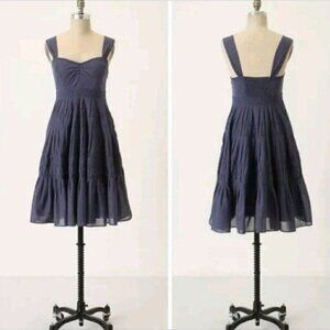 Anthropologie  MAEVE Things and Joys Tiered Sun Dress Size 4